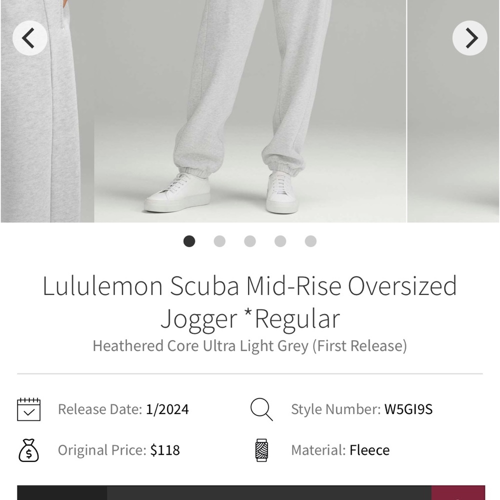 Lululemon scuba oversized jogger
